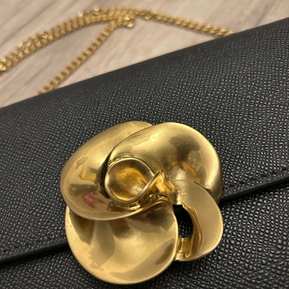 SOLD TB Dust Bag!! Ted Baker London Black Kira Rose Clutch Bag NWT MSRP $175 - Picture 2 of 10